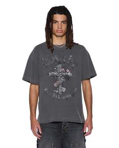 Mens T Shirts: Thorned Ekcess Tee - Charcoal