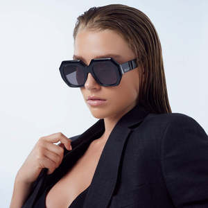Womens Eyewear: Monolith - Gloss Black/Black Gradient Lens