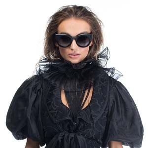 Womens Eyewear: A Dead Coffin Club - Matte Black/Black Lens