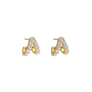 Aria Hoops - CZ/Gold