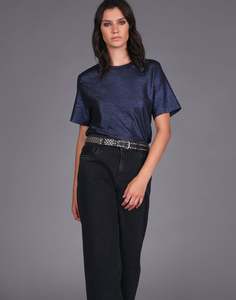 Storm: Metallic Icon Tee - Blue Metallic