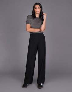 Classic Wide Leg Pant - Black