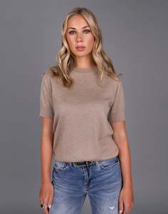 Storm: Merino Classic Tee - Camel