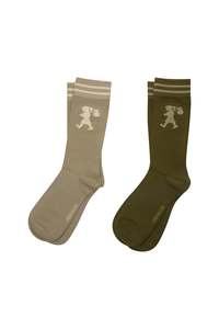 Runaway Girl Socks 2 Pack - Sage/Olive
