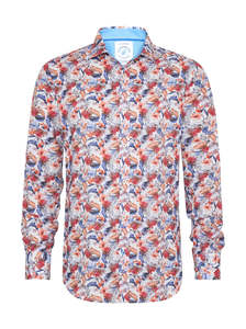 Floral L/S Shirt - White