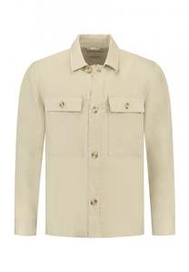 Shirts Long Sleeve: Vaso Overshirt - Sand