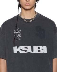 Ksubi Mens: Rugged Ekcess S/S Tee - Blasted Black