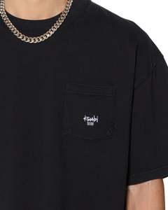 Ksubi Mens: Stamp Ekcess Pocket SS Tee - Black