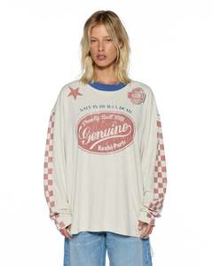 Ksubi Womens: Pitt Lane Boyfriend S/S Tee - Oat