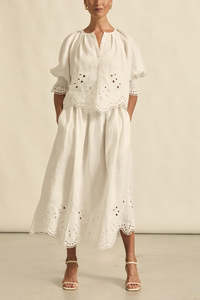 Zoe Kratzmann: Jetty Skirt - Porcelain