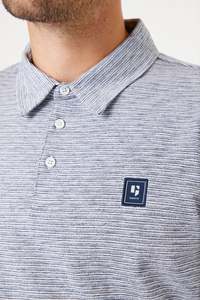 Garcia Mens: Polo Tee - Blue Stripe