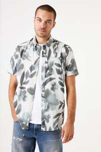 Botanic Watercolour Shirt - Ash Grey