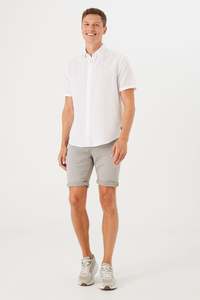 Linen S/S Shirt - White