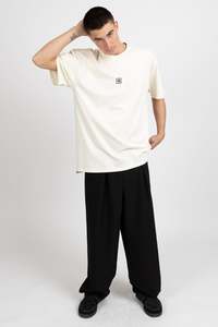 New Mens: Pleat Pant - Black