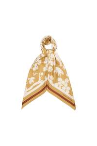 Animal Kingdom Classic Silk Scarf - Ochre