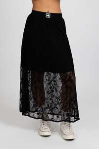 Federation: Lace It Skirt - Black