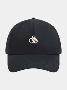 Hats Caps: Scotch & Soda Cotton Adjustable Cap - Black