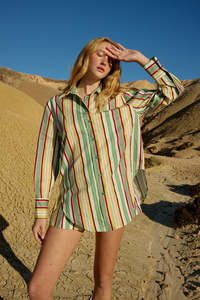 Aston Studio: Buddy Shirt - Meadow Stripe