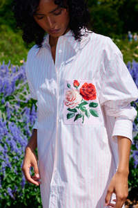 Buddy Shirt - Baby Rose Stripe