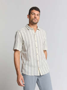 No Excess: Woven S/S Shirt - Off White