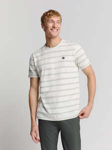 No Excess: Knitted Crewneck Tee - Off White