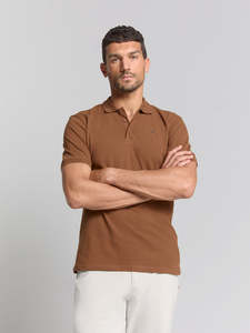 Knitted Polo - Camel