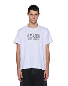 Mens T Shirts: State Slub Sid Tee - White