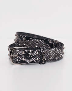 Snake Effect Stud Belt