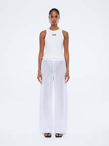 Harper Crochet Pant - Vintage White