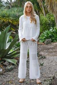 Knit-Tastic Trouser - White