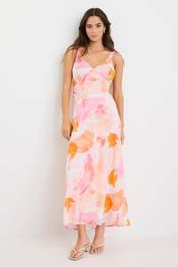 Romance Strappy Floaty Maxi Dress -