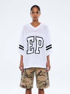 Ena Pelly: Harper Crochet Jersey - Vintage White