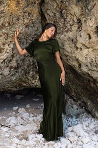 Golden Hour Dress - Dark Olive