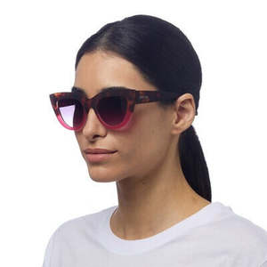 Okkia Eyewear: Claudia Sunglasses - Havana Pink/Black Gradient