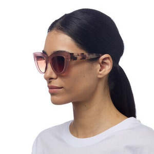 Claudia Sunglasses - Pink Havana/Brown Gradient