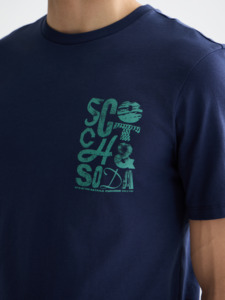 Left Chest Logo Tee - Peacoat