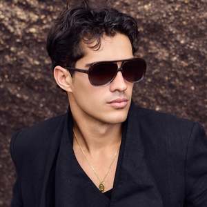 Womens Eyewear: Bang Bang - Transparent Chocolate Fade to Crystal w. Gold Metal/Brown Lens