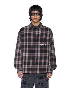 Shirts Long Sleeve: Vulture Flannel LS Shirt - Plum