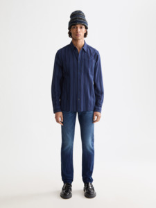Denim: Ralston Regular Slim Jean - Abstract Blue