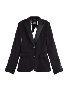 Womens: Tuxedo Blazer - Evening Black
