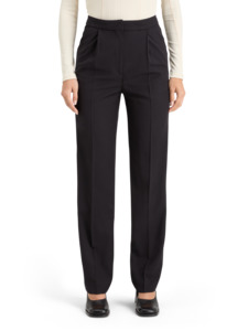 Womens: Tuxedo Pant With Satin - Evening Black