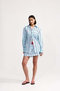 Buddy Shirt - Blithe Cherry Stripe