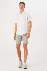 Mens Shorts: Rocko Bermuda Short - Cement