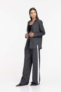 Eternity Pant - Grey Pinstripe