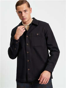 Brushed Overshirt - Bark