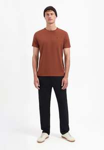Crewneck Solid Basic Tee - Terra
