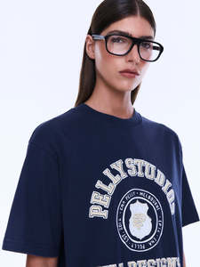 Womens Tee Shirts: Sophia Relaxed Tee - Washed Ink