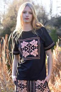 Womens Tee Shirts: Branches Of Beauty Tee - Black