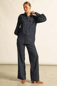 Zoe Kratzmann: Crest Top - Dark Denim