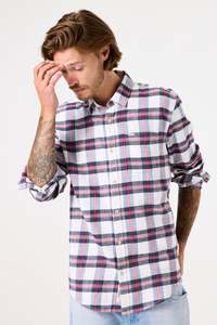 Red/White/Blue Check Plaid Shirt